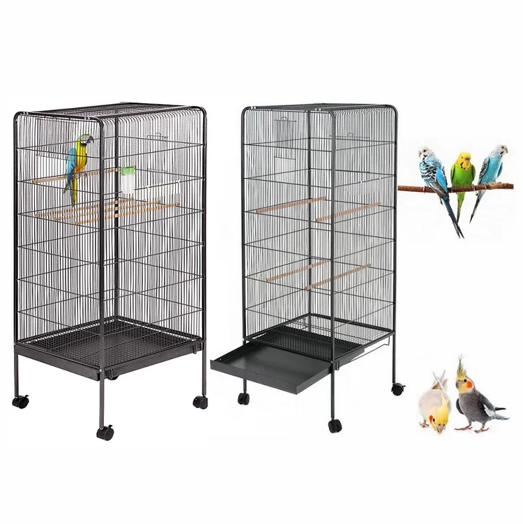 Large Play Top Bird Cage Parrot Finch Macaw Cockatoo Birdcages