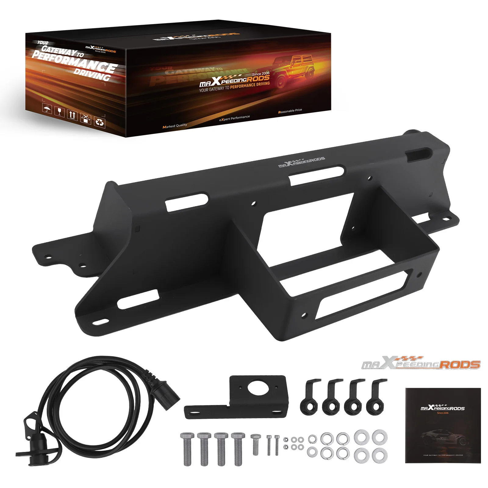 

Black Hidden Winch Mount for GMC Sierra/Silverado 1500 99-07 2WD 4WD