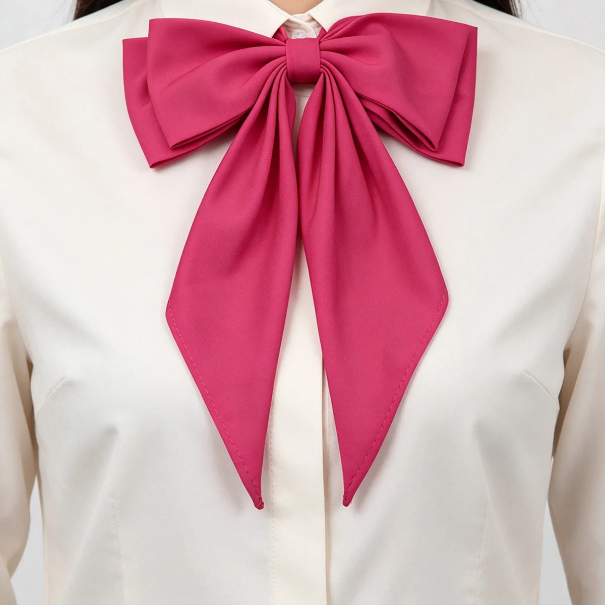 2026 New Trendy Solid Rose Bowtie Oversized DK JK Tie Preppy Chic Student Girls Sailor Suit Accessories Butterfly Cute Bow Ties