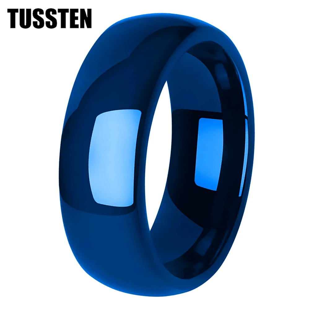 

TUSSTEN 2-10MM Tungsten Carbide Ring Men Women Wedding Band Domed Polished Finish Comfortable Fit