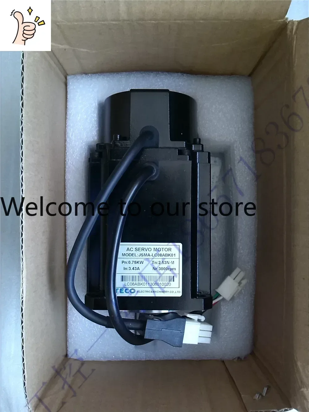2026 New Original Taiwan Dongyuan Servo Motor 750W JSMA-LC08ABK00/01 Quality Assurance One Year Spot