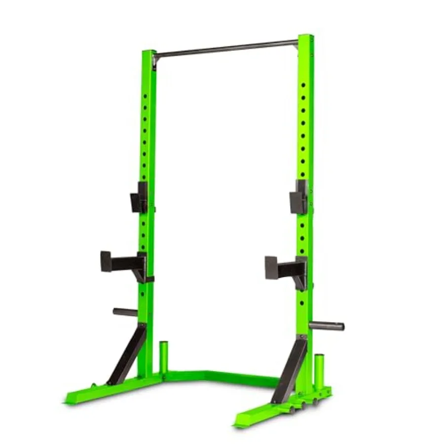 

Многофункциональная силовая стойка FM-8000F Deluxe черного цвета со стальным каркасом и красными опорами для интенсивных тренировок дома