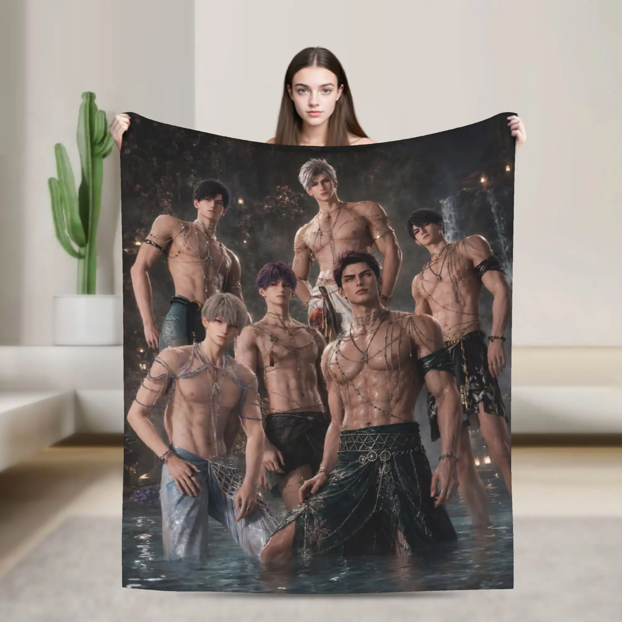 Love and Deepspace Blanket Quality Soft  Throw Blanket Winter Boy Girl Couch Chair Street Trend Bedspread