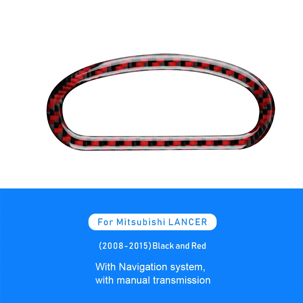

Car Sunroof Switch Frame Cover Model A Round Arc Style Real 3D Carbon Fiber Sticker for Mitsubishi Lancer 2008-2015