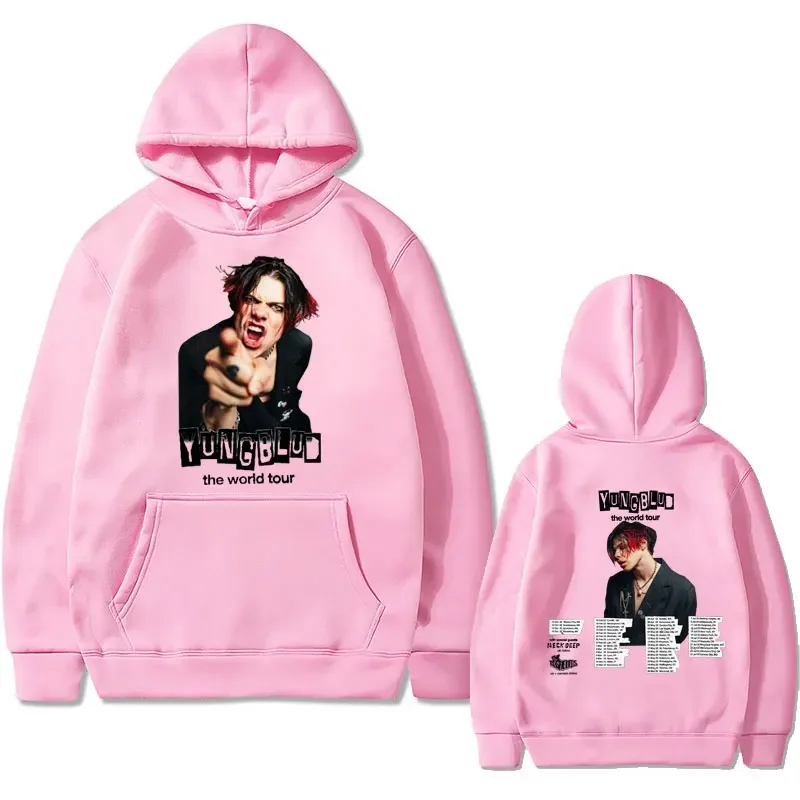 Rock Singer Yungblud 2023 World Tour Hoodie Autumn Winter Male Vintage Hooded Sweatshirts Men Women Fashion Oversized Hoodies