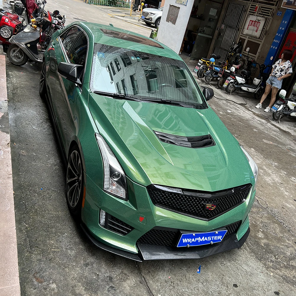 Rainbow Emerald Colorful TPU Car Wrap Vinyl Roll Protective Film Emerald Green Gradient for Vehicle Body Decoration