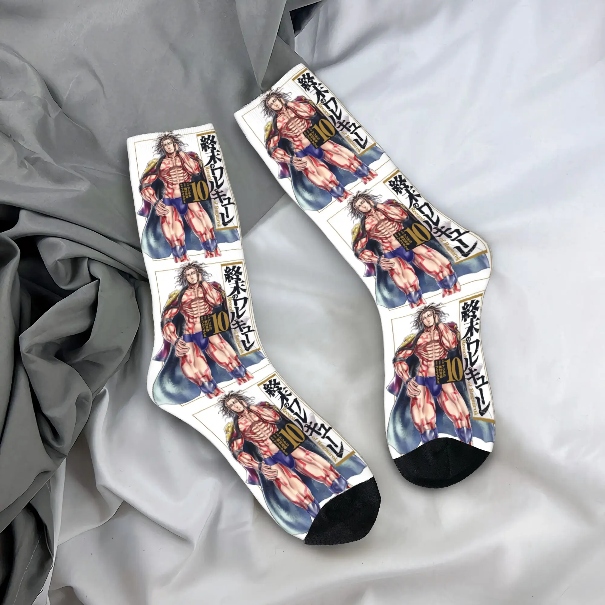 

Носки Shuumatsu No Valkyrie Record Of Ragnarok, дизайнерские чулки, нескользящие женские и мужские носки, мягкие осенние повседневные носки для скалолазания