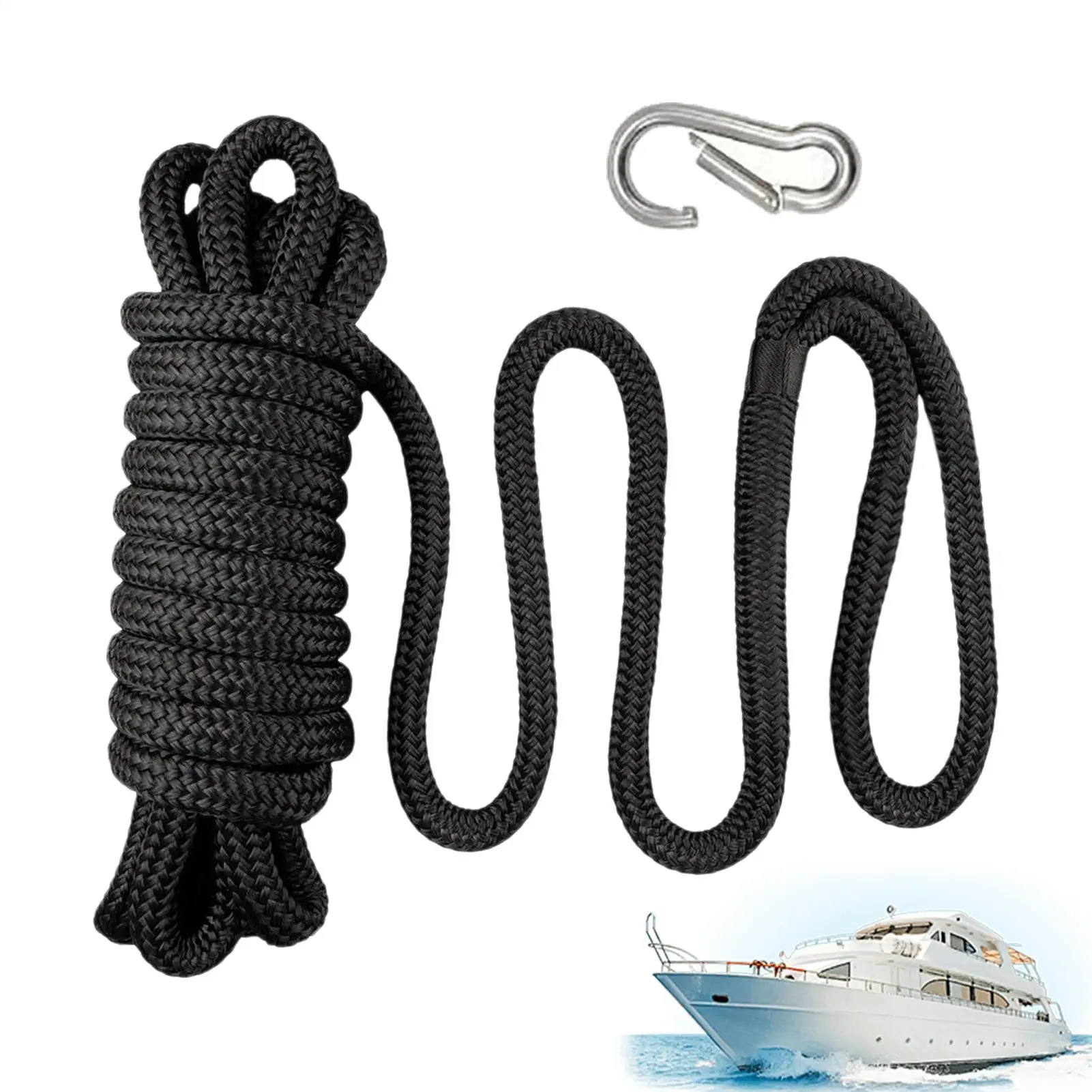 

Наружные нейлоновые анкерные веревки Лодки Буксировочные стыковые линии Сверхмощный нейлоновый шнур для швартовки Крепления Парусные яхты Морские