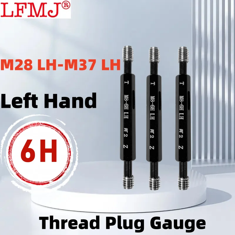 

1pcs 6H M28 LH-M37LH Steel Mer-cury Gage Metric Fine Left Tooth Thread Plug Gauge Measure Tool M28M29M30M31M32M33M34M35M36M37