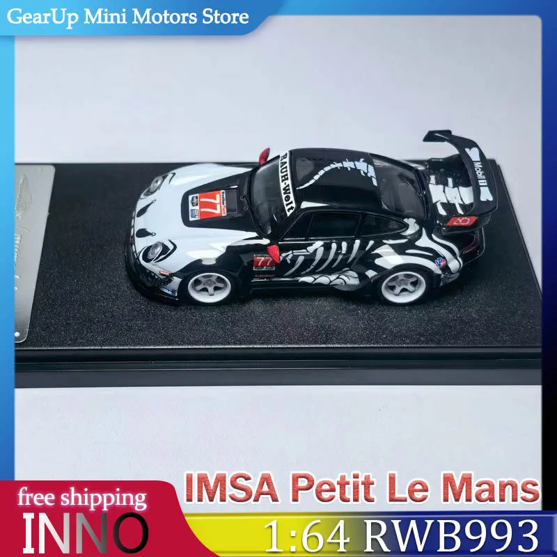 

Новая модель MC 1:64 Porsche RWB993 из сплава, окраска IMSA Petit Le Mans «Белый костный дракон» и модель автомобиля RWB964 для коллекционеров JDM