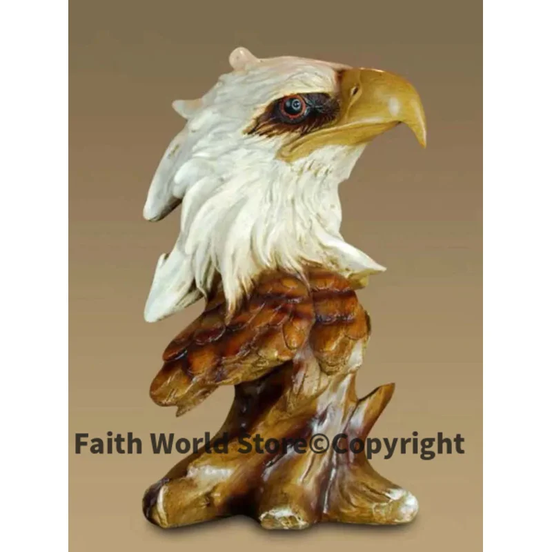 

27CM large TOP COOL Business ART HOME OFFICE ROOM CLUB BAR decorative art Middle East Arabic Eagle Ornament art statue