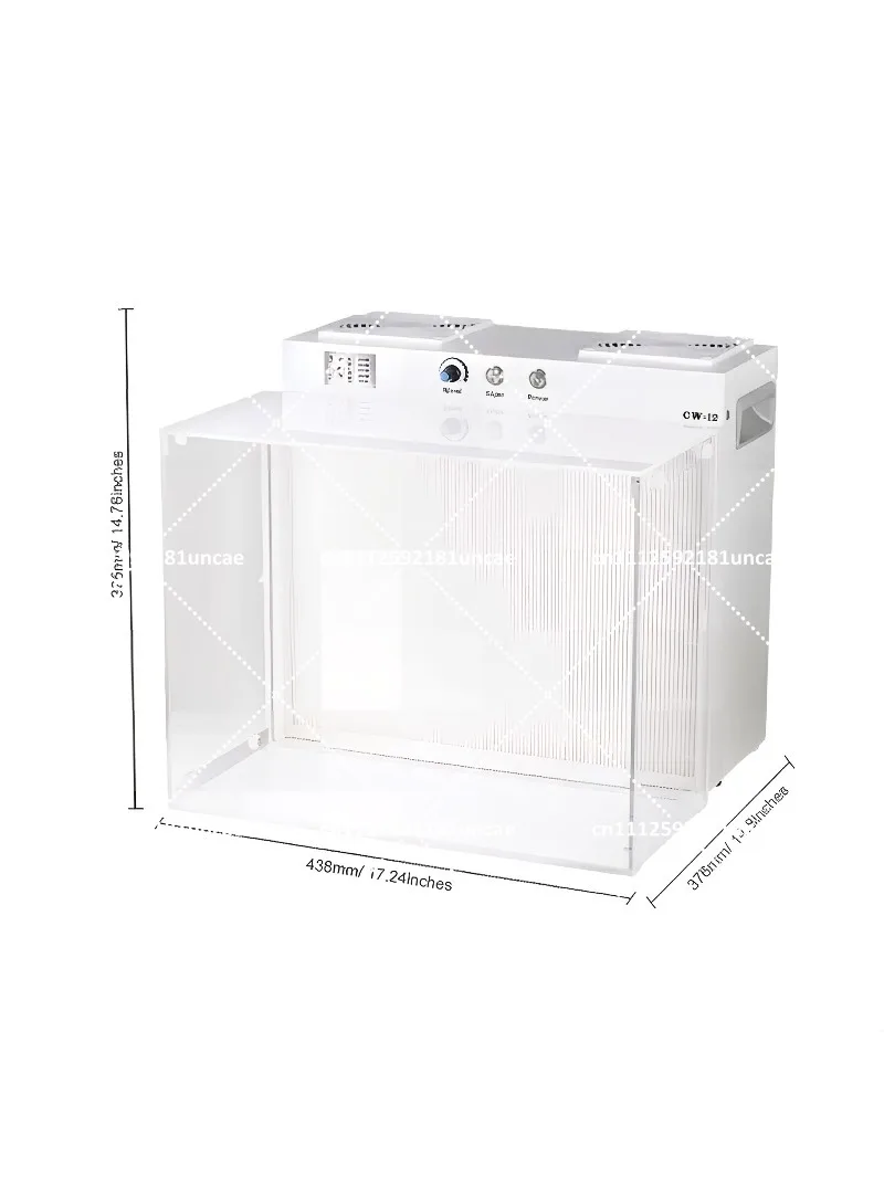 Custom Mini Laminar Flow Hood with HEPA Filter, Metal Frame Bench for Home Mycology & Hydroponic Growth