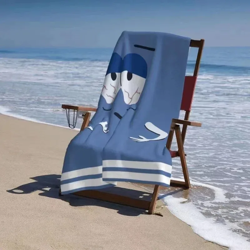 Cartoon Funny Towelie Beach Towel No Sand Free Quick Dry Surf Poncho Bath Summer Swimming Fitness Yoga Xxl Beach Towel