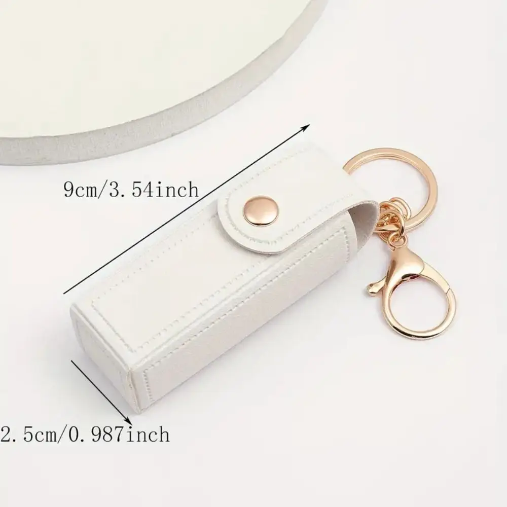 Милая сумка для губной помады из искусственной кожи, косметичка, брелок, мини-косметичка, коробка для хранения помады, сумка для блеска для губ, брелок для девочек