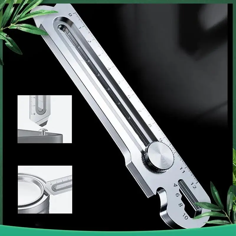 (NEW) 6 In 1 Multifunction Stainless Steel Utility Knife Tail Break Design/Ruler/Bottle Opener Retractable Box Cutter