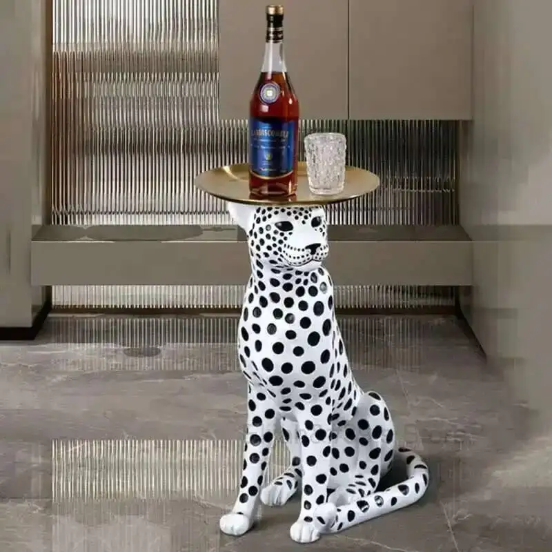 

Nordic Home Decor Leopard Statue Nightstands Bedroom Modern Organizers Simple Nightstand Design Mobile Muebles Bedroom Furniture