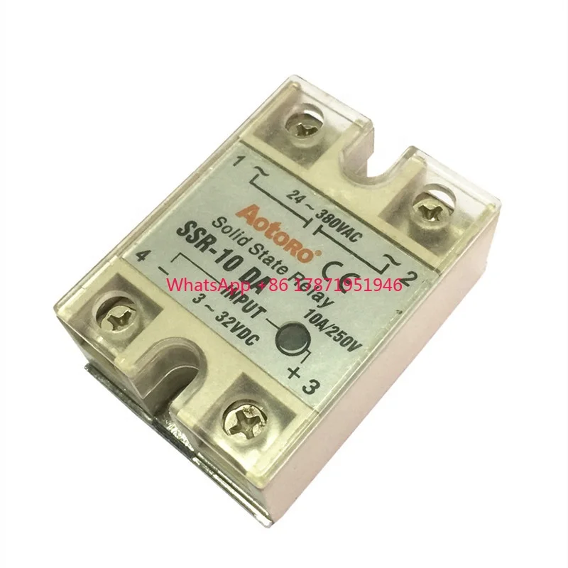 SSR-10DA 10A  12v solid state relay 24v dc ssr 10da