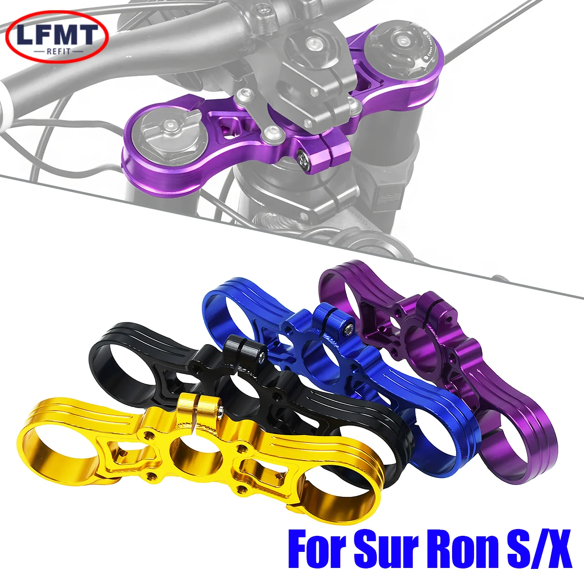 Für Surron Light Bee X Motor CNC Obere Gabelbrücke Vordergabel-Verbindungsplatte Light Bee S Offroad Enduro Motocross Zubehör
