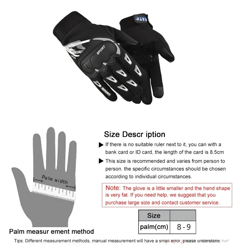 Motorcycle Gloves Summer Mesh Breathable Moto Gloves Men Women Touch Screen Motocross Gloves