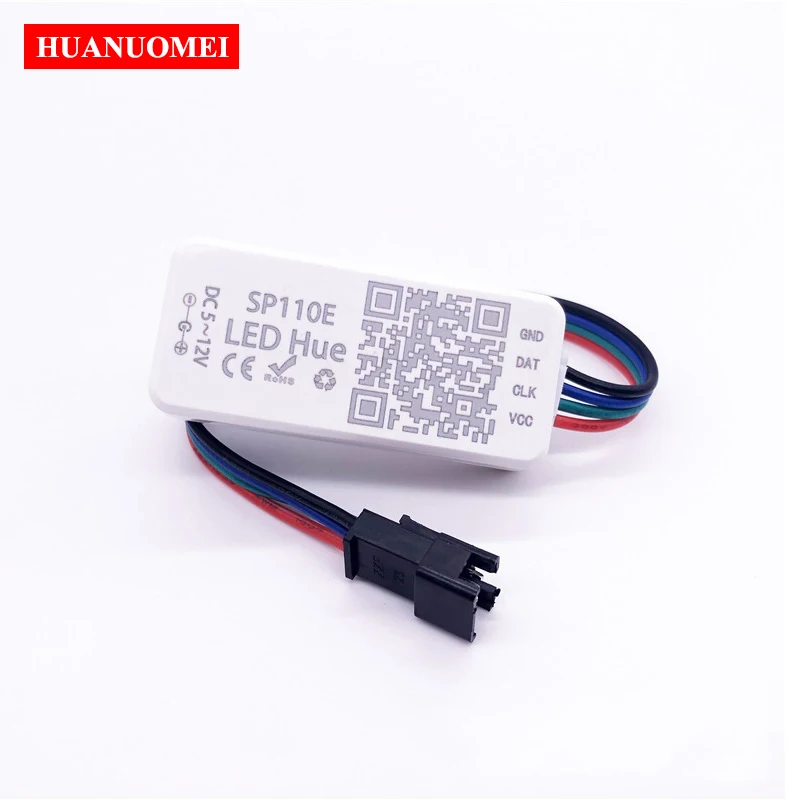 

5V 12V SP110E RGB Bluetooth LED Controller WS2811 WS2812B SK6812 WS2813 WS2815 APA102 DMX512 Strip Module Pixel Light Hue Dimmer