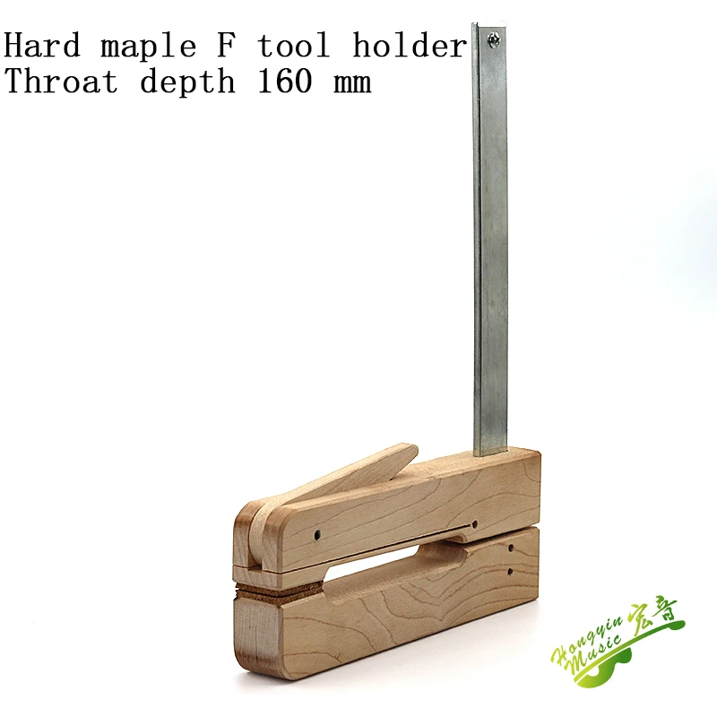 HUATOOL Hartes Ahornholz Eisen Deep Throat Klemme für Gitarre Cello Violine Brücke F-Form Holzbefestigung Holzarbeiten – Detail 18