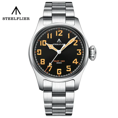 STEELFLIER oficial SF740V nuevo reloj de pulsera de cuarzo Super C3 luminoso 200M impermeable VH31 movimiento silencioso hombre reloj de negocios de moda
