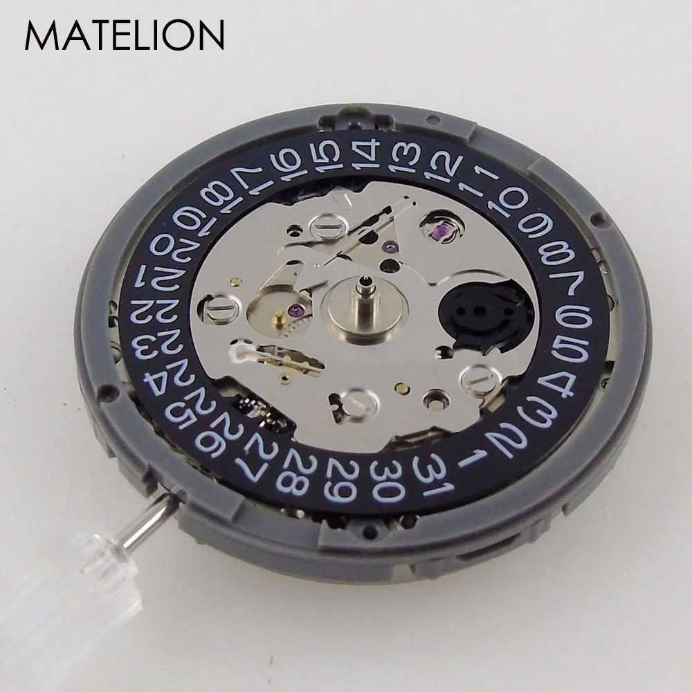 NH35A Automatic Movement Self-winding MOD Watch Accessories High Accuracy 3H Crown 21600Bph Black Date Wheel Hacking Seconds