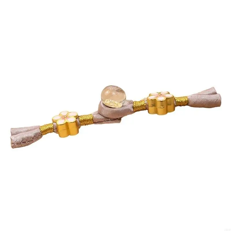 

Tassels Flower Bead Closure Button Pipa Buckle for Chinese Cheongsam Han Costume