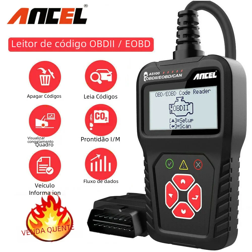 ANCEL AS100 OBD2 Car Code Reader Automotive Vehicle Universal OBD2 Scanner Check Engine Fault Diagnostic Scan Tool PK ELM327