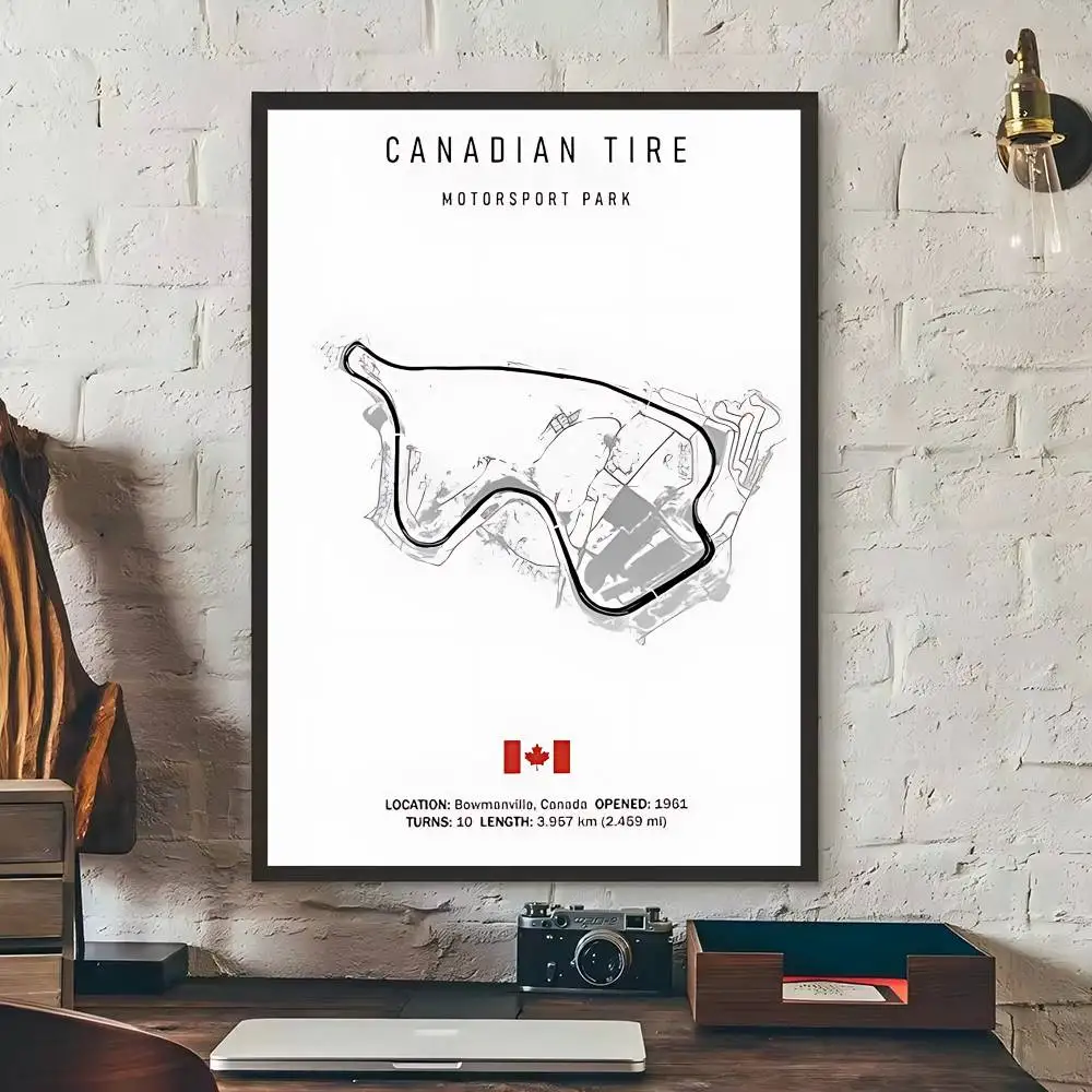 الفن الرجعية باللونين الأبيض والأسود على العالم صيغة سباق المسار DIY لزجة ملصق يتوهم الجدار ملصق لشريط غرفة المعيشة #4