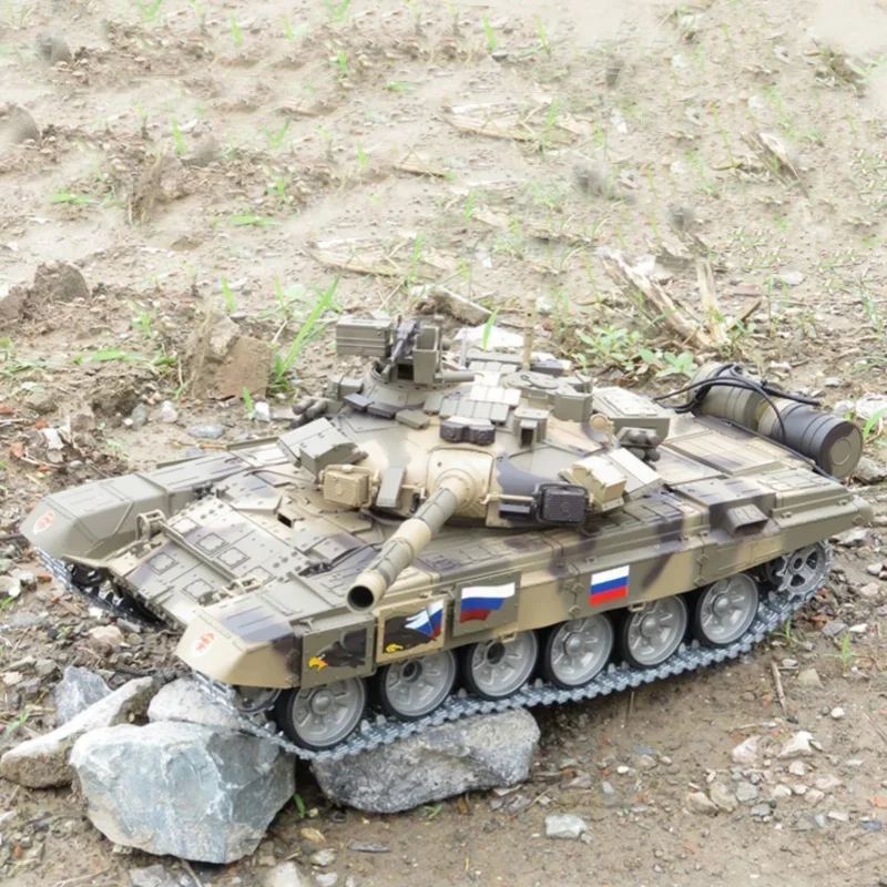 Henglong russisch t.90 Kampfpanzer Fernbedienung Panzer Simulations modell Offroad-Kletter spielzeug