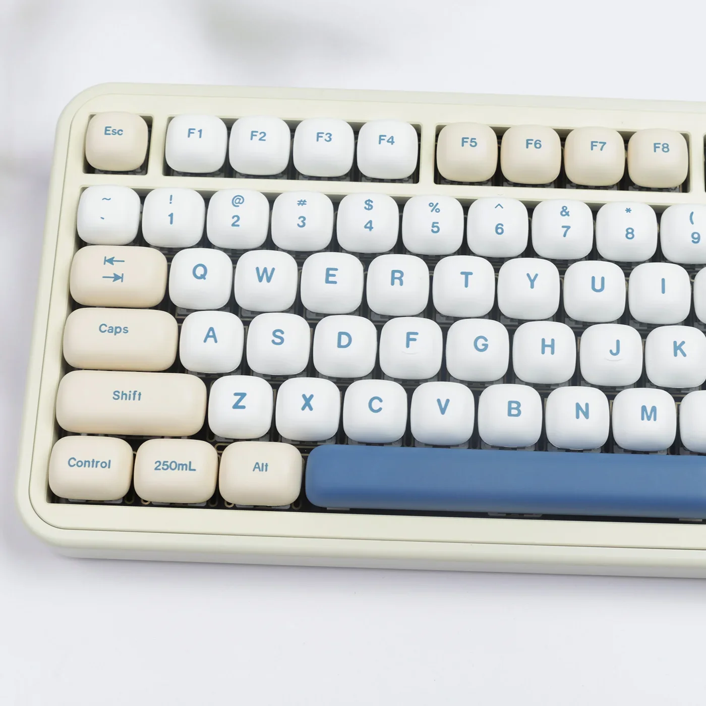 

GMK Soy Milk Keycaps MOG Round Height Cute MAC Hot Sublimation MU68 fire68 98 99 104108