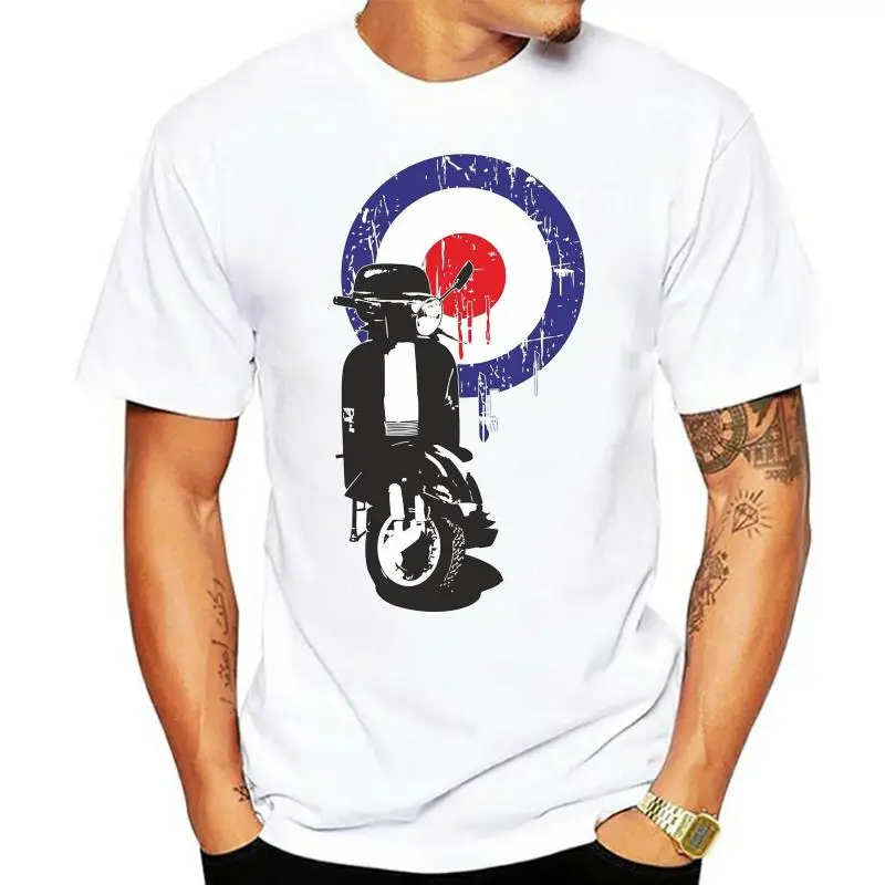 MOD T-shirt Tee Biker Retro Lambretta Scooter 50s 60s 70s 80s 90s motor cycle  Cool Casual pride t shirt men Unisex Fashion