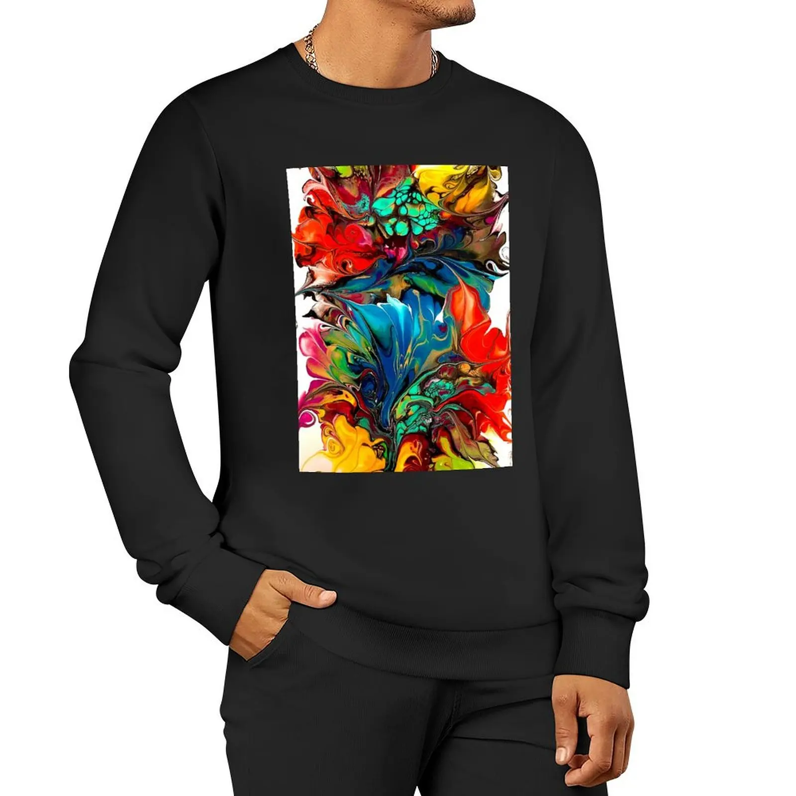 Striking Floral Bloom Pullover Hoodie men wear men's clothes graphic t shirts men men's sweat-shirt sweatshirts