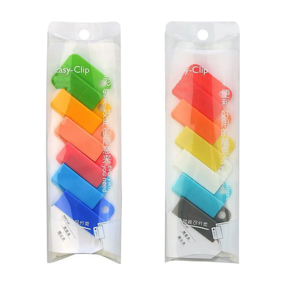 12 個家庭用プラスチッククリップ多機能ファイルクランプポータブル紙分類クリップオフィス学校アクセサリーシールクリップ