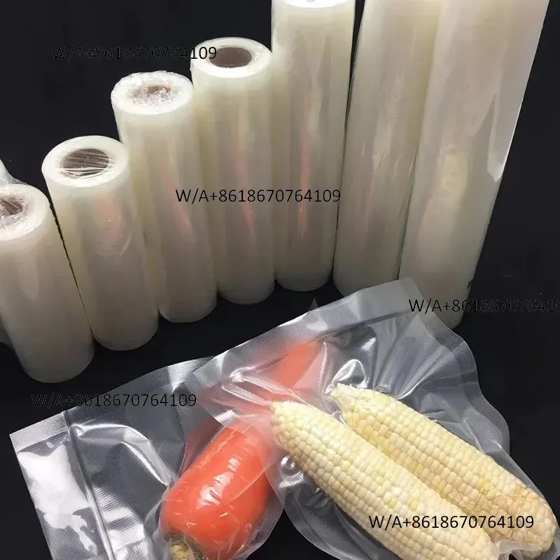 Textured Transparent Vacuum Packaging Bag, Food-grade Embossed Plastic Bag Sealed On Both Sides, Fresh-keeping Bag Vacuum