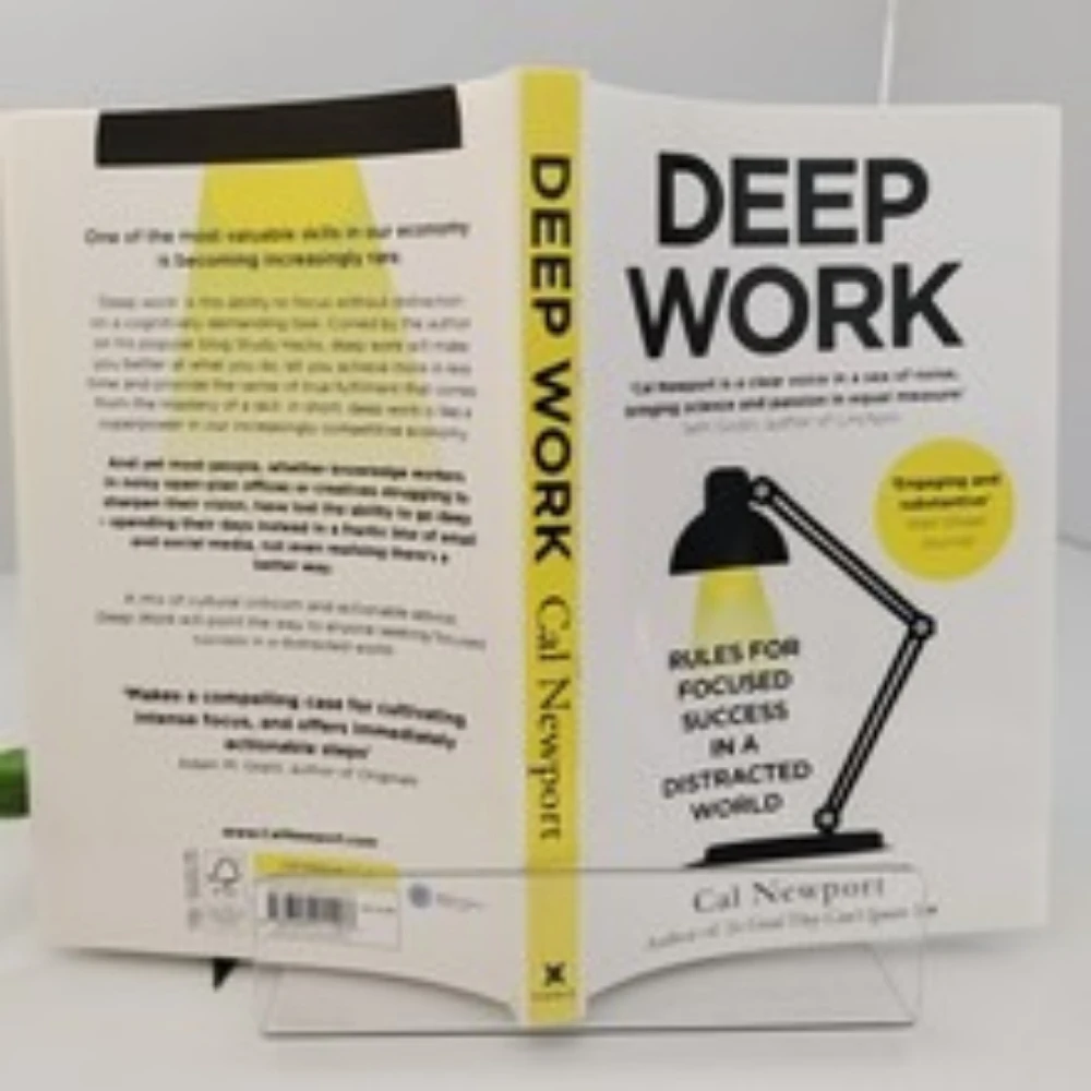 Reglas de trabajo profundo de Cal Newport: guía de éxito Focus para líderes, libro de motivación de tapa dura 2025