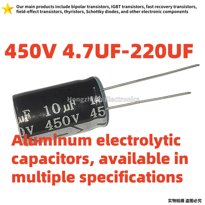 5-10 шт. 450 В 100 мкФ 150 мкФ 330 мкФ 120 мкФ 68 мкФ 180 мкФ Объем: 18X35 35X25 18X30 12,4X45 18X40 алюминиевый электролитический конденсатор