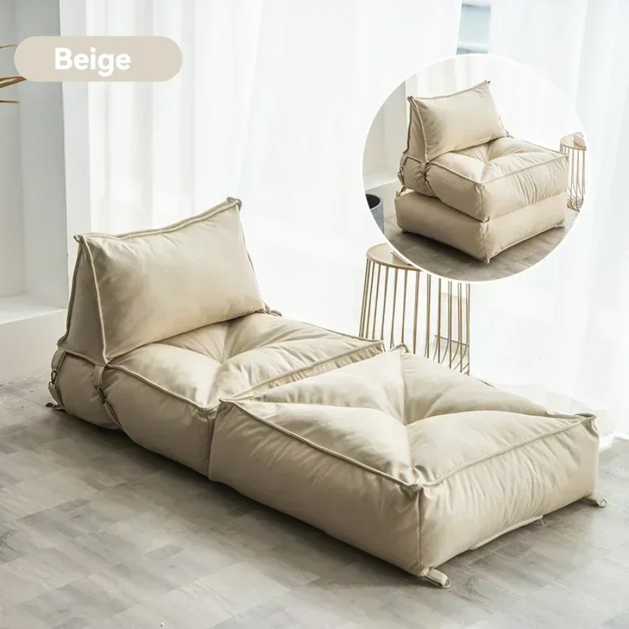 New model Lazy Sofa Bed Single Folding Couch Tatami Now Simple Bean Bag Sofa Balcony Bedroom Living Room Backrest Sofa Chair