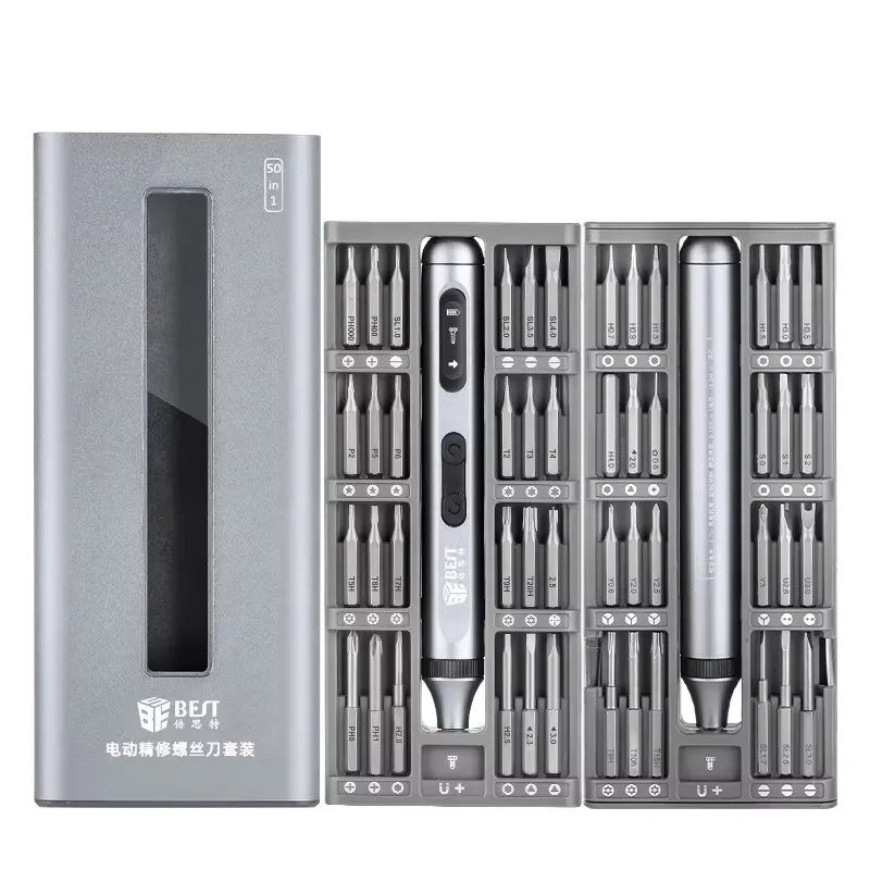 50 في 1 مجموعة مفكات إلكترونية دقيقة مع 48 قطعة لقم سائق مغناطيسي قابل للاستبدال للإلكترونيات أدوات إصلاح المنزل #6