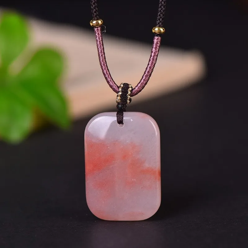 Elegante Colgante Unisex de Flor de Durazno con Acabado Hielo, Sencillo para Uso Diario