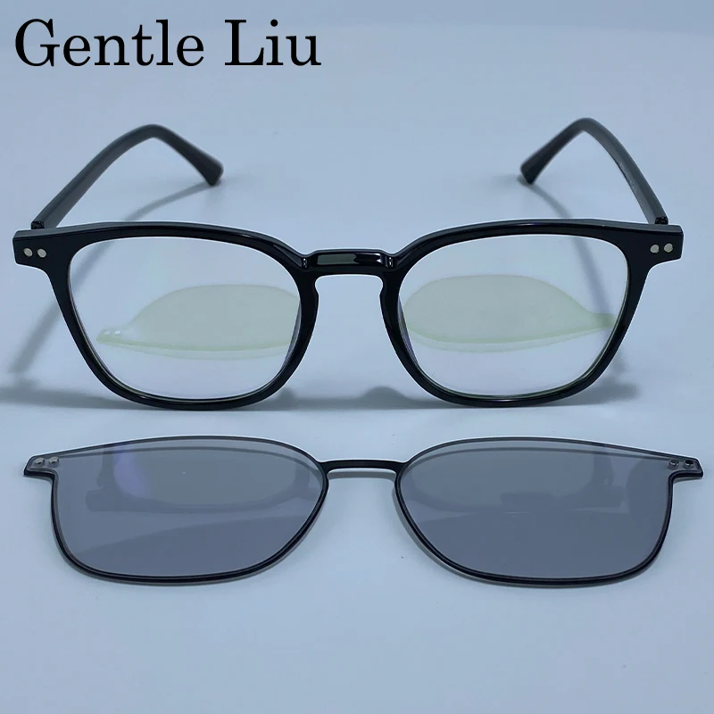 

Square Clip On Punk Sunglasses Men 2026 Luxury Brand Magnetic Lenses Sun Glasses For Male Outdoor Driving UV400 Eyewear Shades