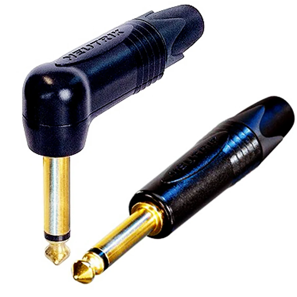 Switzerland Original NEUTRIK NP2X/NP2X-B PLUG Mono Professional 2-Pole 6.35 Mm 6.5mm Stereo Jack Plug Black Shell Gold Plated