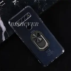 For TCL 10 SE T766H_EEA T766U T766A T766J 10 SE 6.52'' Back Ring Holder Bracket Phone Case Smartphone TPU Soft Silicone Cover