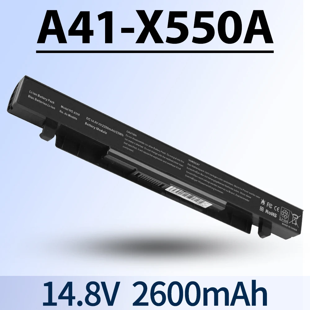 Laptop Battery for ASUS X550 X550A X550B X550C X550CA A41-X550A X550 X550C R510C X550A X550D X550J X550CA X550JK A41-X550 X550CC
