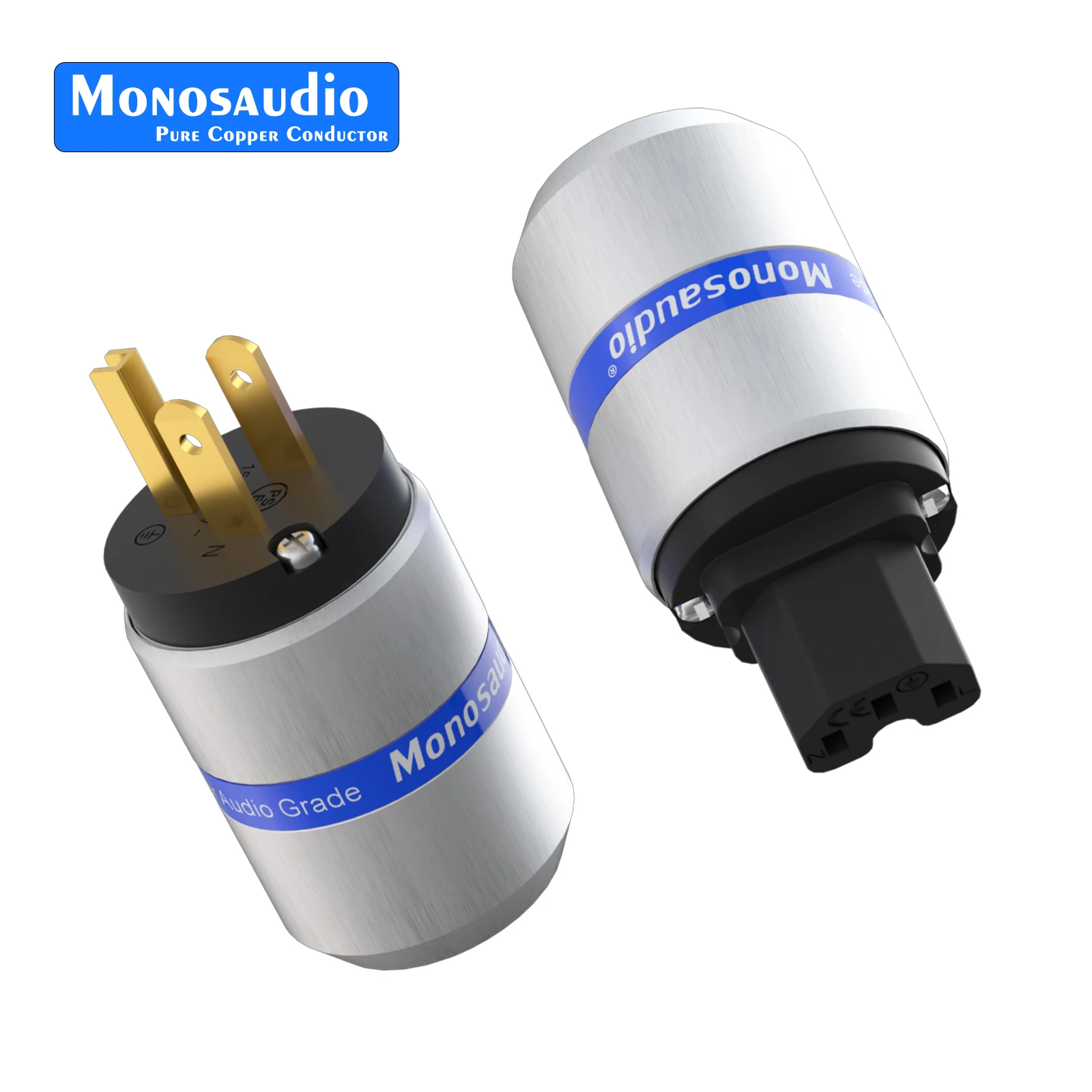 

Monosaudio M106G/F106G 99,998% чистая медь Hi-Fi американская версия вилка питания разъем переменного тока 10A/250V 15A/125V аудио класс