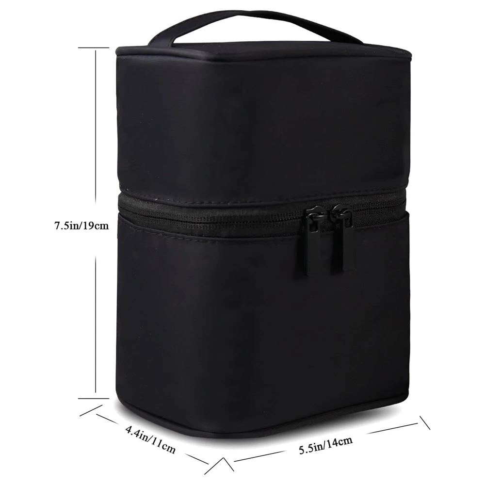 1PCS Travel Toiletry Bag for Women, Wide-open Large Makeup Bag with Handle, Puffy Makeup Organizer for Toiletries, Cosmetics