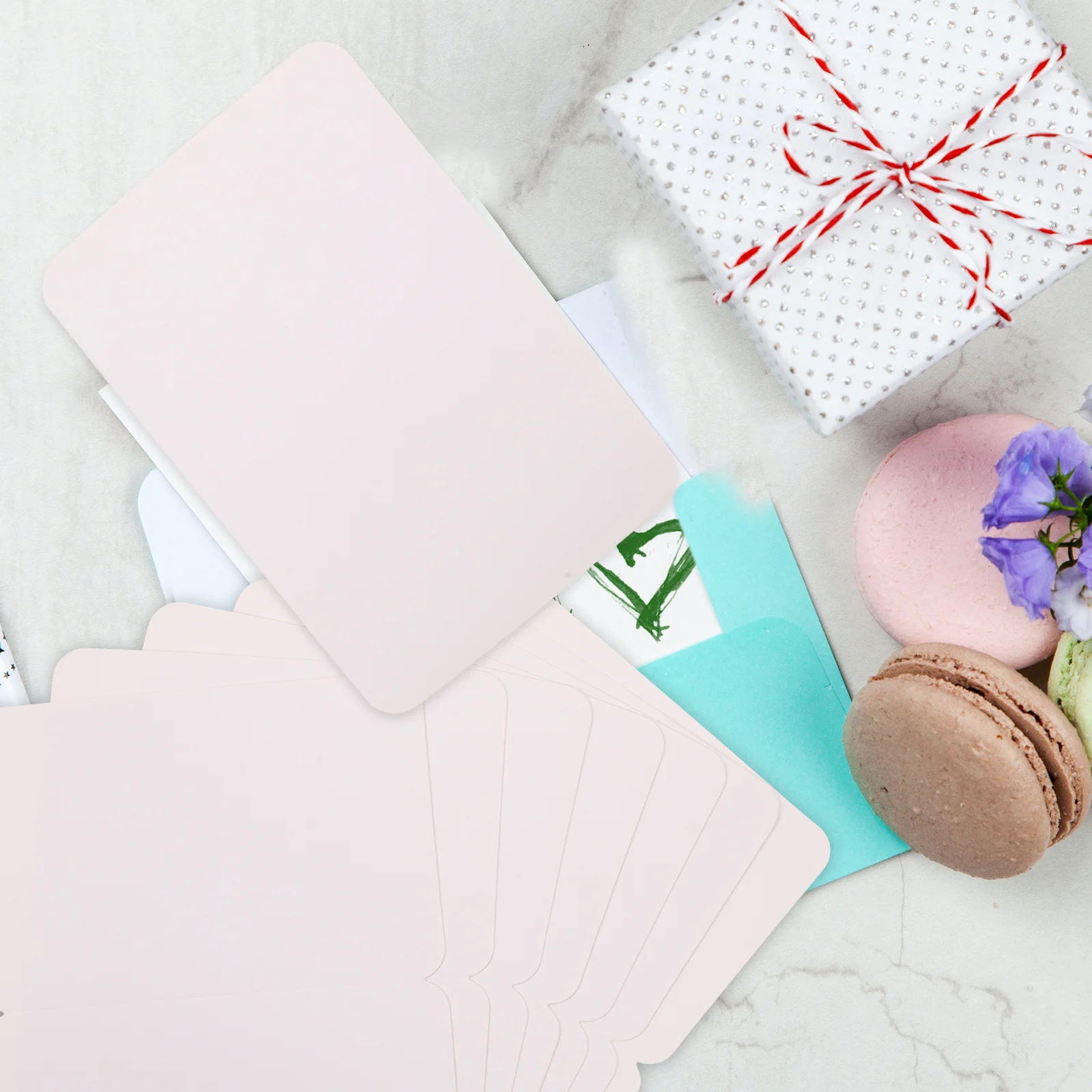 50 قطعة كرافت فارغة خمر Diy بها بنفسك رسالة بطاقات للحزب مهرجان هدية بطاقات المعايدة السائبة للطي نعمة بطاقة كرافت ورقة هدية #5