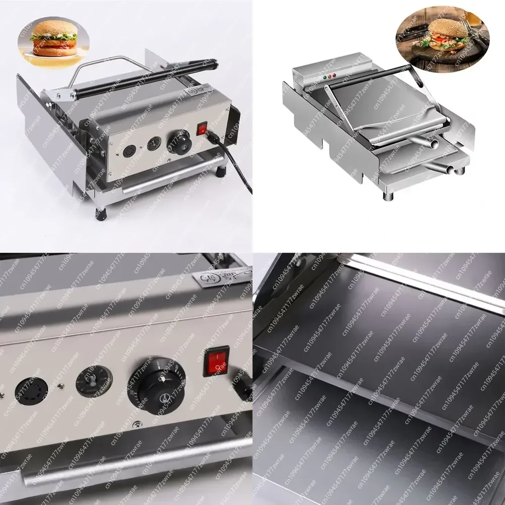 Electric Hamburger Bun Toaster Machine Mcdonalds KFC Burger Bread Heating Warming Machine
