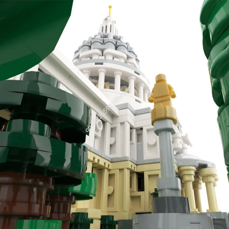 2148 قطعة MOC سانت بول S كاتدرائية 1 نموذج معمار ألعاب البناء كتل تجميع لتقوم بها بنفسك هدية الكريسماس فكرة إبداعية للأطفال #3